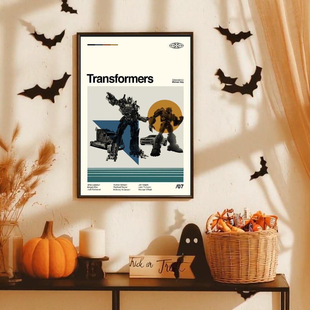 Transformers Poster Minimalist Retro Vintage Home Decor - Etsy
