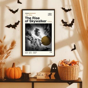 l&#39;ascesa di skywalker star wars poster minimalista retrò vintage