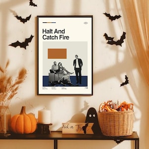 plakat serialu Halt and catch fire minimalistyczny retro vintage wystrój domu