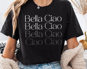 ベラ・チャオTシャツ - ファシズムに抵抗する政治Tシャツ