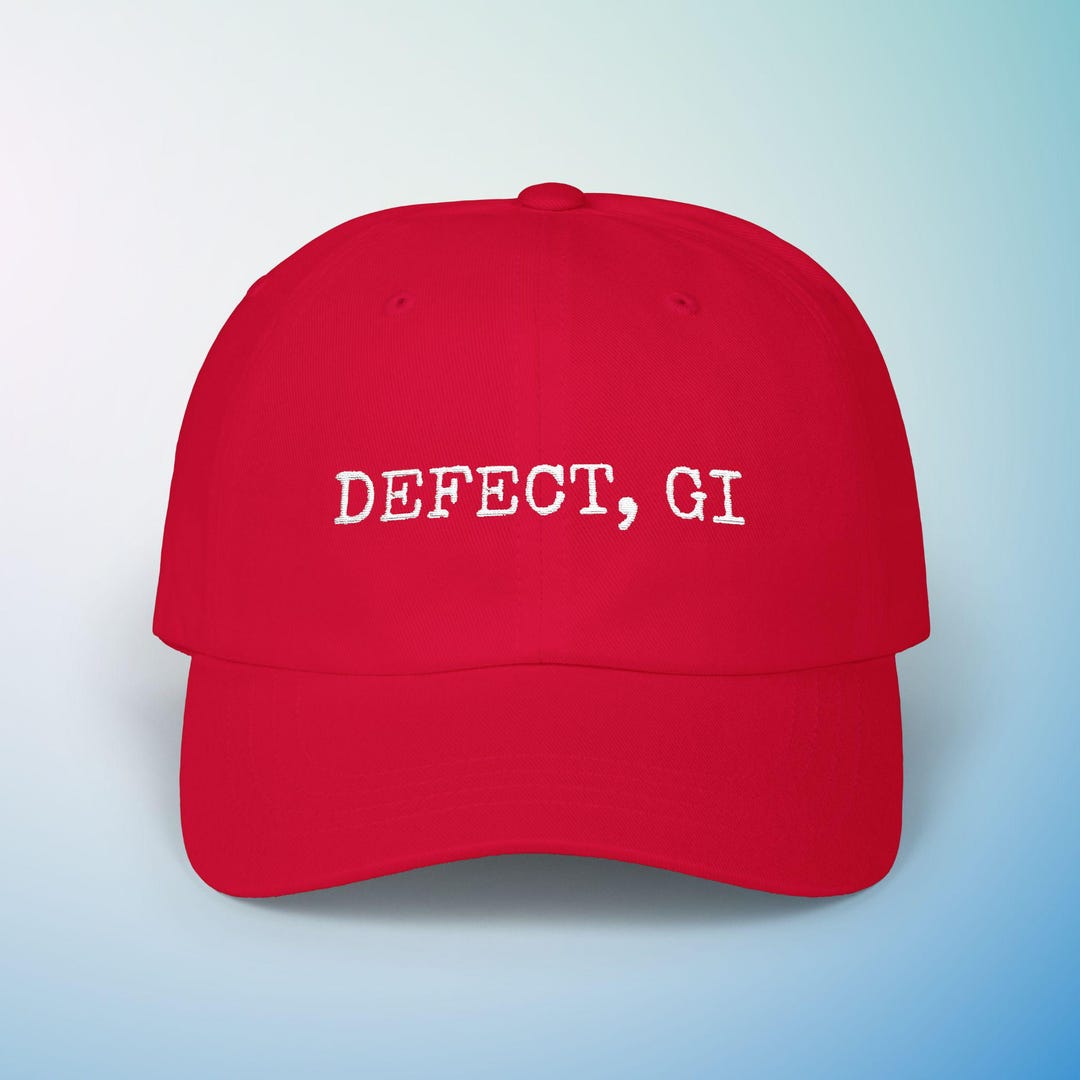 Defect GI Dad Hat, Anti-war, Progressive Leftist Fashion - Etsy
