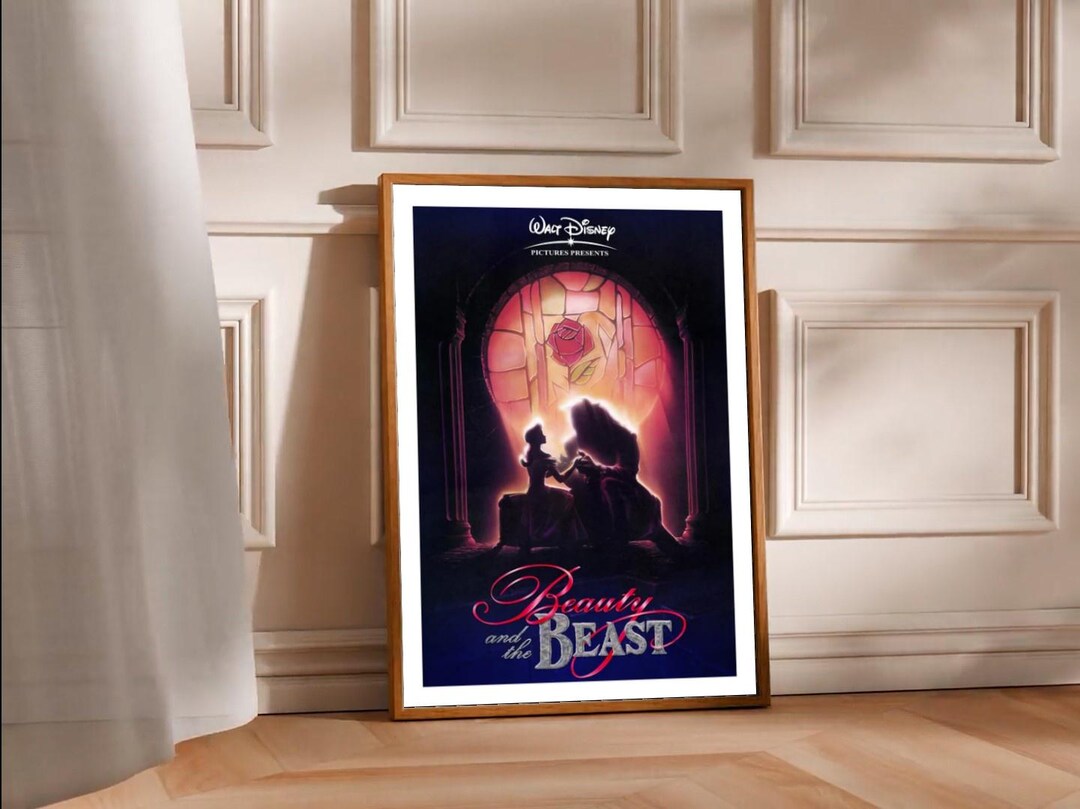 Beauty and the Beast 1991 Movie Poster Film Cinema Wall Art Print - Etsy