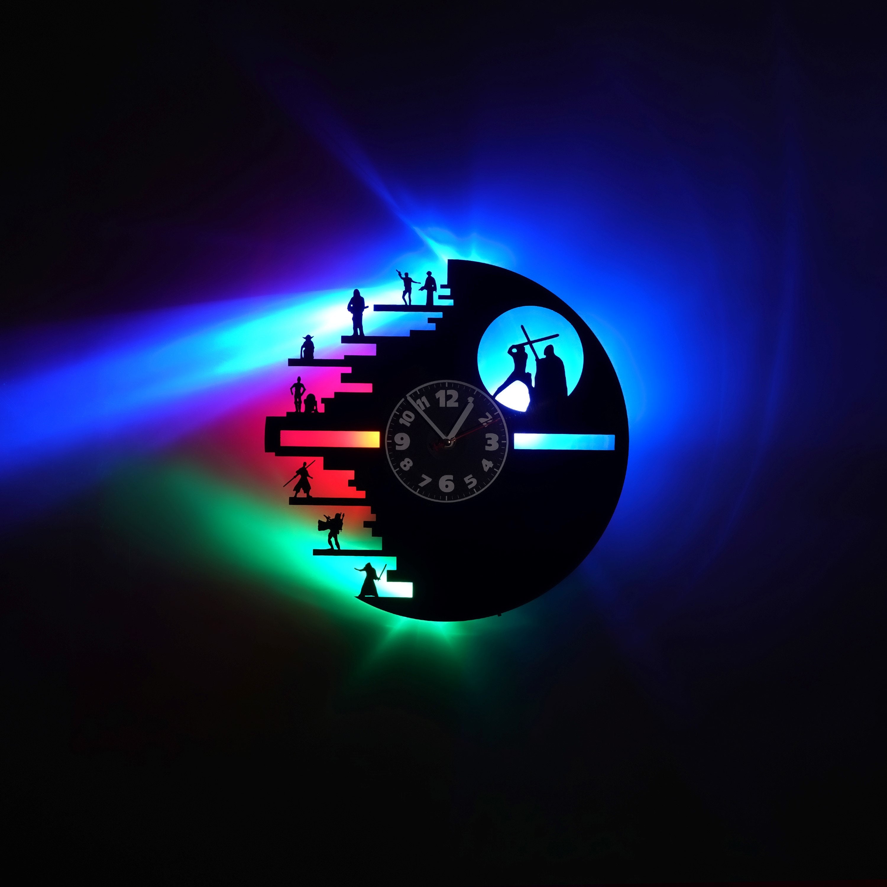 Star Wars LED Wall Clock Vinyl Record Clock Unique Gift for - Etsy Star Wars LED Wall Clock Vinyl Record Clock Unique Gift for - Etsy
