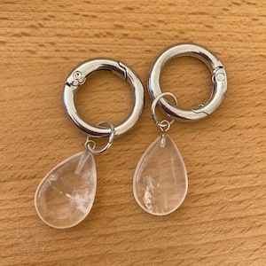 Boot Charms, Shoe Gems, Clear Opal charm