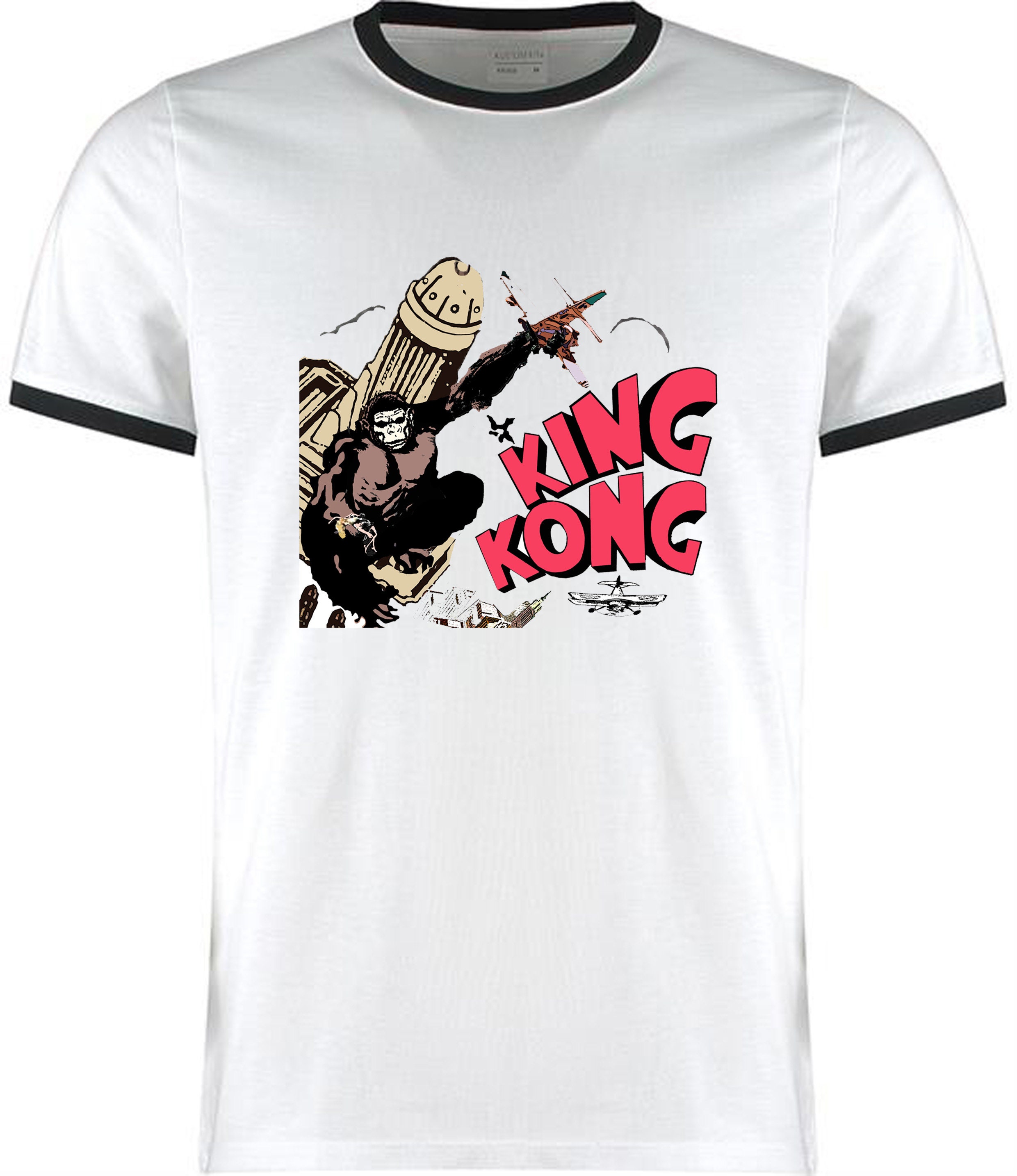 King Kong High Neck Ladies Vest / Unisex Ringer T-shirt - Etsy