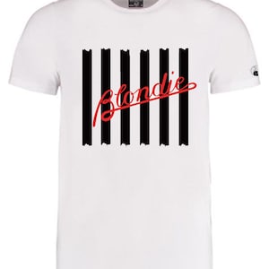 As worn by Debbie Harry - Parallel Lines Unisex tee with OPTIONAL graphic to back