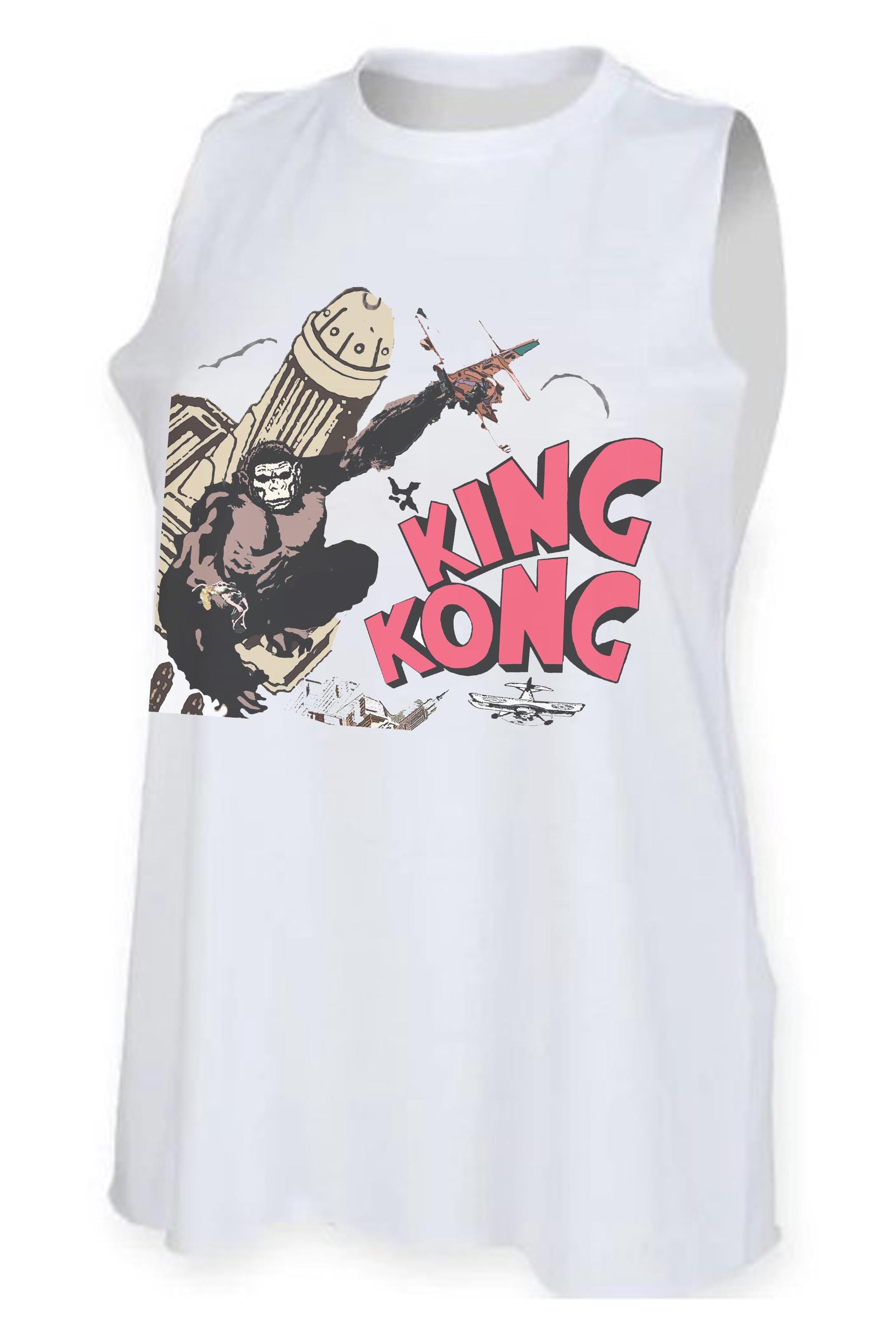 King Kong High Neck Ladies Vest / Unisex Ringer T-shirt - Etsy