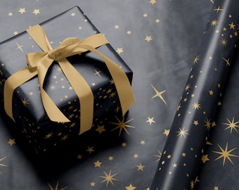 Elegant Christmas Wrapping Paper Holiday Gift Wrap Christmas Gift Wrap Vintage Gift Wrap Christmas Star Gift Wrap Kid Gift Wrap