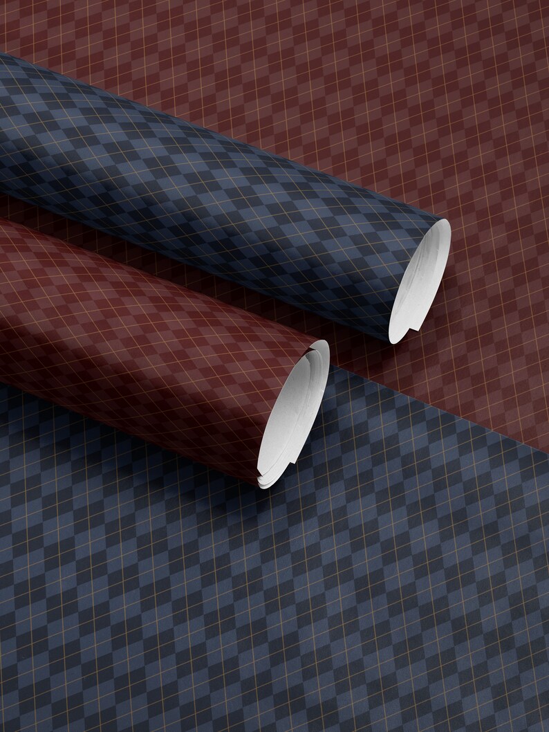 Christmas Wrapping Paper Red Gift Wrap Print Plaid Wrapping Paper Pattern Classic Wrapping Paper Traditional Gift Wrap Red Wrapping Paper