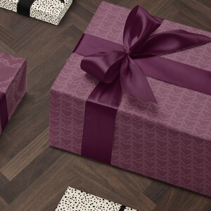 Purple Heart Wrapping Paper Heart Gift Wrap Valentine Gift Wrap Elegant Gift Wrap Love Gift Wrap Galentine Wrapping Paper Wedding Gift Wrap