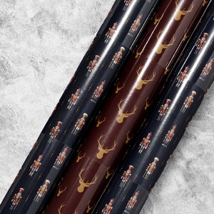 Christmas Wrapping Paper Holiday Gift Wrap Nutcracker Gift Wrap Elegant Christmas Gift Wrap Vintage Gift Wrap Seasonal Gift Wrap Christmas