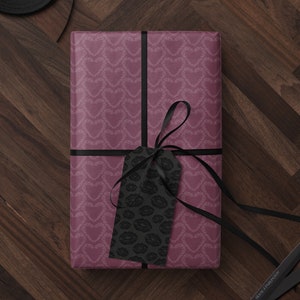 Purple Heart Wrapping Paper Heart Gift Wrap Valentine Gift Wrap Elegant Gift Wrap Love Gift Wrap Galentine Wrapping Paper Wedding Gift Wrap