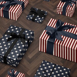 Stripe Wrapping Paper Pattern Red Gift Wrap Paper American Gift Circus Party Decoration Carnival Party Decoration Kid Birthday Party Favor