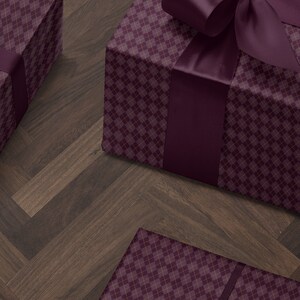 Purple Gift Wrap Paper Christmas Gift Package for Her Baby Shower Gift Wrap Christmas Wrapping Paper Plaid Gift Wrap Wedding Gift Wrap Rol