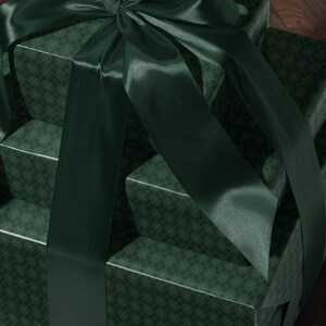 Green Argyle Wrapping Paper Birthday Gift Wrapping Paper Golf Gift Wrap Christmas Wrapping Paper Green Plaid Gift Wrap for Him Gift Brother