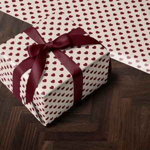 Heart Wrapping Paper Valentine Gift Wrap Love Gift Wrap Cute Gift Wrap Classic Gift Wrap Vintage Wrapping Paper for Gift for Her
