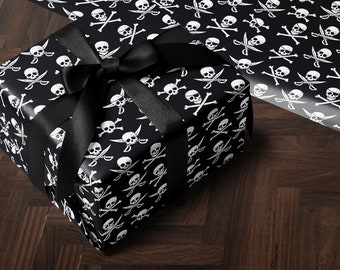 Pirate Wrapping Paper Boy Gift Wrap For Boy Wrapping Paper Birthday Gift Wrap Son Gift Wrap Skull Gift Wrap Birthday Boy Gift Wrap Pirate