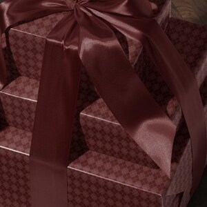 Red Diamond Gift Wrap Mom Traditional Gift Wrap Christmas Wrapping Paper Roll Classic Wrapping Paper Red Argyle Paper Elegant Gift Wrap