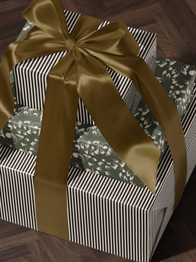 Green Wedding Wrapping Paper Classy Gift Wrap Anniversary Wrapping Paper Elegant Gift Wrap Wedding Gift Wrap Special Occasion Gift Wrap