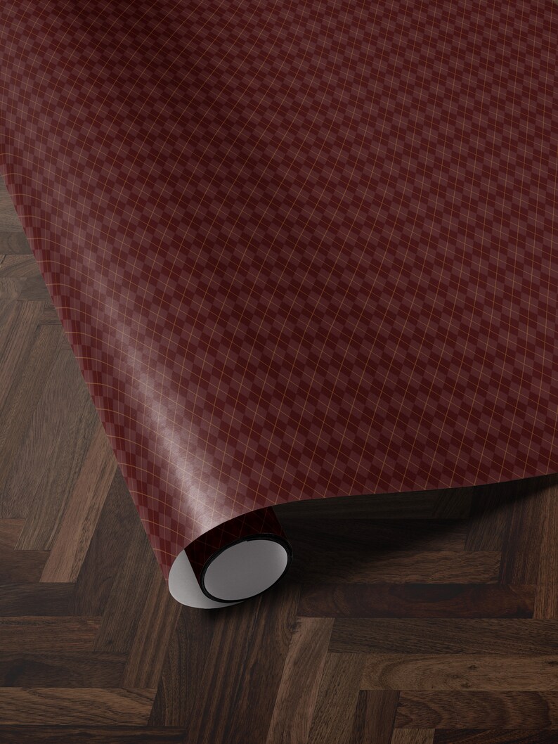 Christmas Wrapping Paper Red Gift Wrap Print Plaid Wrapping Paper Pattern Classic Wrapping Paper Traditional Gift Wrap Red Wrapping Paper
