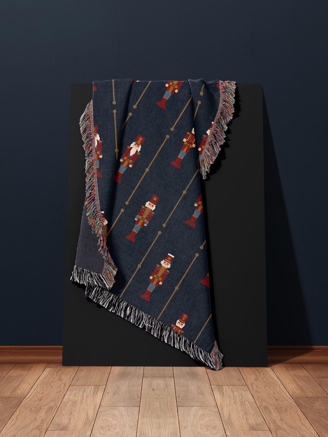 Nutcracker Pattern Print Blanket