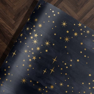 Traditional Christmas Wrapping Paper Holiday Gift Wrap Star Gift Wrap Galaxy Gift Wrap Luxury Christmas Gift Wrap Seasonal Gift Wrap