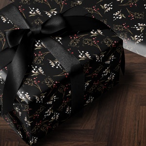 Festive Christmas Wrapping Paper Holiday Gift Wrap Flower Gift Wrap Vintage Christmas Gift Wrap Seasonal Gift Wrap Timeless Wrapping Paper