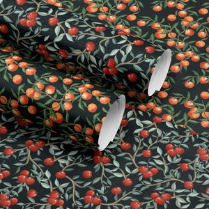 Fruit Wrapping Paper Moody Gift Wrap Orange Wrapping Paper Birthday Gift Wrap Tropical Gift Wrap Moody Wrapping Paper For Special Occasion