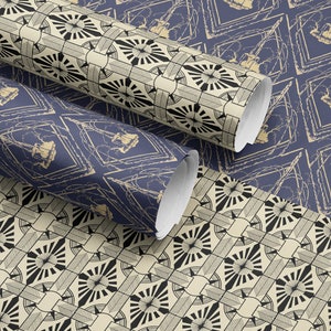Classy Christmas Gift Wrap Paper Holiday Wrapping Paper Art Deco Decor Christmas Party Gift Idea Wedding Gift Wrap Vintage Wrapping Paper