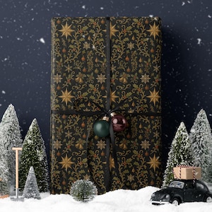 Christmas Gift Wrap Holiday Wrapping Paper Nostalgic Christmas Wrapping Paper Festive Decor Christmas Party Gift Idea Christmas Home Decor