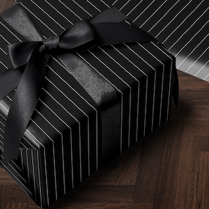 Carta da regalo a righe sottili Rotolo di carta da regalo per matrimonio Stampa carta da regalo Regalo per fidanzato Compleanno Festa del papà Regalo papà Figlio Elegante carta da regalo