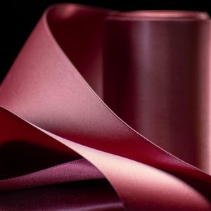 Wide Burgundy Satin Ribbon for Gift Wrapping 4 Inch Luxury Ribbon for Statement Bows Wedding Decor Holiday Gift Packaging Large Bow Ribbon