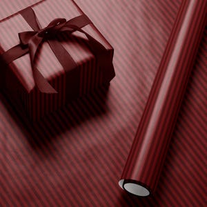 Christmas Gift Wrap Red Wrapping Paper Holiday Gift Wrap Stripe Wrapping Paper Christmas Paper for Gift Wrap Roll Romantic Gift for Her