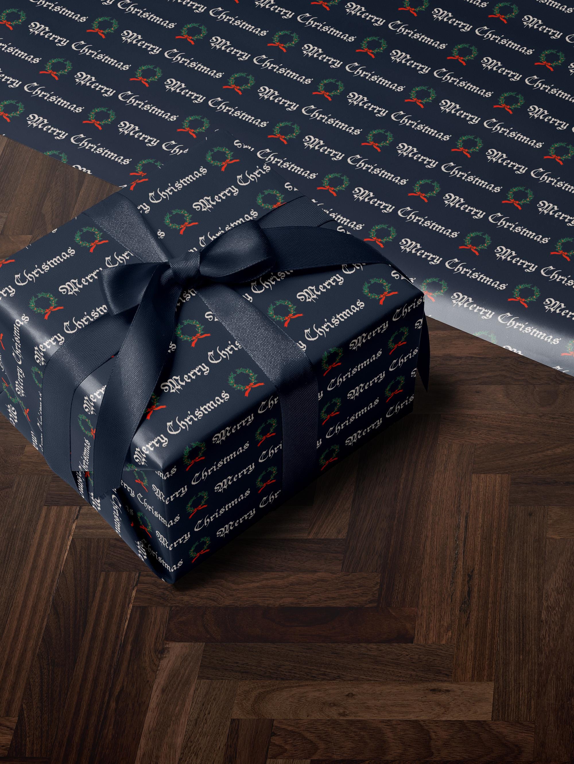 Merry Christmas Gift Wrapping Paper Roll Holiday Gift Wrap Christmas Party Gift Idea Christmas Wrapping Paper Festive Decor Christmas Paper