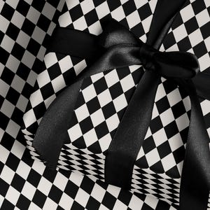 Harlequin Wrapping Paper Wedding Gift Wrap Wedding Wrapping Paper Checkered Gift Wrap Elegant Gift Wrap for Special Occasion Wrapping Paper