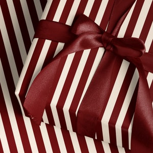 Stripe Wrapping Paper Pattern Red Gift Wrap Paper American Gift Circus Party Decoration Carnival Party Decoration Kid Birthday Party Favor