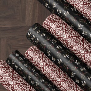 Elegant Gift Wrap Anniversary Gift for Women Classic Wrapping Paper Bridal Shower Gift for Bride to Be Wrapping Paper Roll Christmas Paper