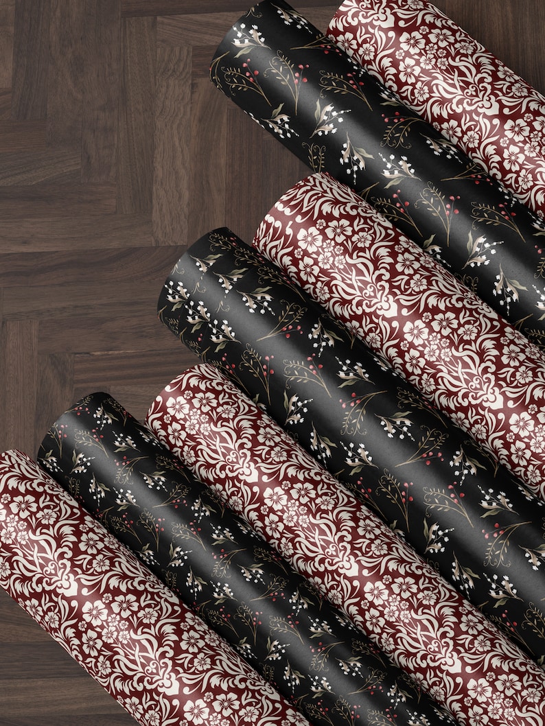 Elegant Gift Wrap Anniversary Gift for Women Classic Wrapping Paper Bridal Shower Gift for Bride to Be Wrapping Paper Roll Christmas Paper