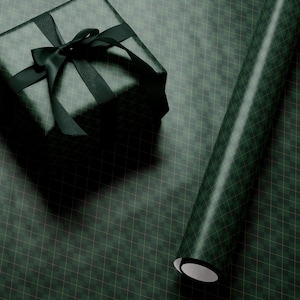 Green Argyle Wrapping Paper Birthday Gift Wrapping Paper Golf Gift Wrap Christmas Wrapping Paper Green Plaid Gift Wrap for Him Gift Brother