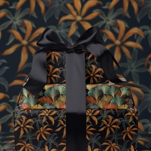 Moody Floral Print Wrapping Paper Birthday Gift Package for Her Elegant Gift Wrap Wedding Packaging Paper Tropical Party Decor Moody Flower