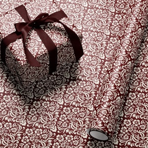 Carta da regalo classica natalizia Carta da regalo per le feste Carta da regalo floreale Carta da regalo elegante di Natale Carta da regalo tradizionale Carta da regalo stagionale Rossa