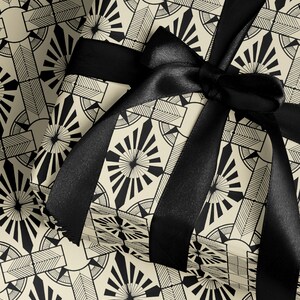 Classy Christmas Gift Wrap Paper Holiday Wrapping Paper Art Deco Decor Christmas Party Gift Idea Wedding Gift Wrap Vintage Wrapping Paper
