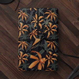 Moody Floral Print Wrapping Paper Birthday Gift Package for Her Elegant Gift Wrap Wedding Packaging Paper Tropical Party Decor Moody Flower