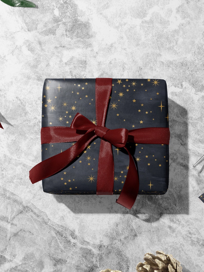 Dark Christmas Wrapping Paper