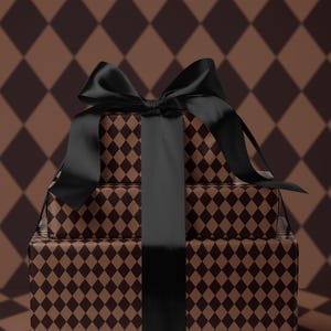 Papier cadeau arlequin marron, papier cadeau d'anniversaire, papier cadeau traditionnel traditionnel, papier cadeau vintage, papier cadeau vacances pour lui, frère