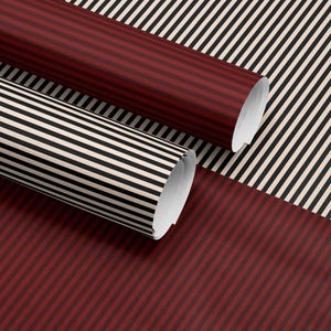 Christmas Gift Wrap Red Wrapping Paper Holiday Gift Wrap Stripe Wrapping Paper Christmas Paper for Gift Wrap Roll Romantic Gift for Her