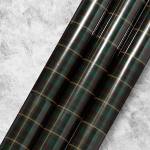 Traditional Christmas Plaid Wrapping Paper Holiday Gift Wrap Tartan Gift Wrap Green Christmas Gift Wrap Christmas Wrapping Paper Plaid