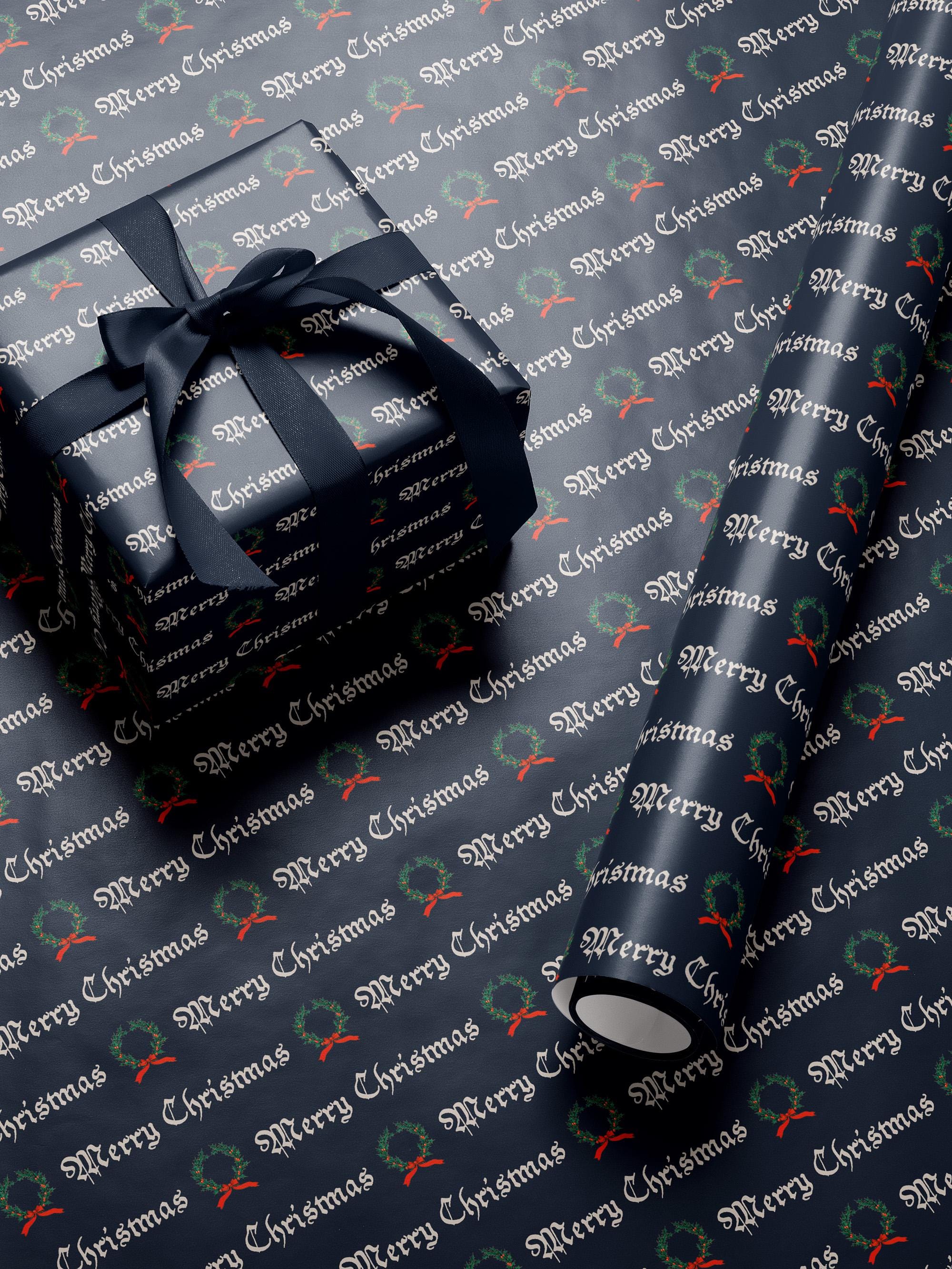 Merry Christmas Gift Wrapping Paper Roll Holiday Gift Wrap Christmas Party Gift Idea Christmas Wrapping Paper Festive Decor Christmas Paper