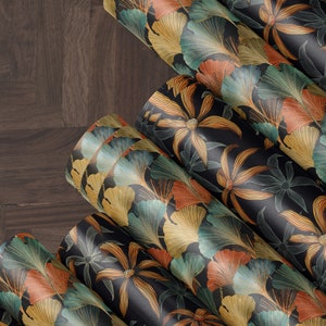 Moody Floral Print Wrapping Paper Birthday Gift Package for Her Elegant Gift Wrap Wedding Packaging Paper Tropical Party Decor Moody Flower
