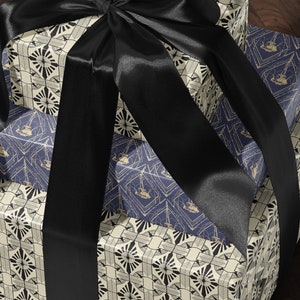 Classy Christmas Gift Wrap Paper Holiday Wrapping Paper Art Deco Decor Christmas Party Gift Idea Wedding Gift Wrap Vintage Wrapping Paper